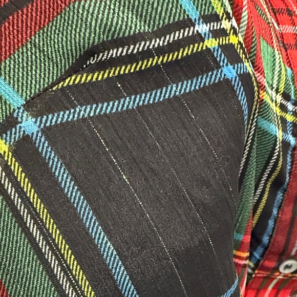 J. Crew Tartan Plaid Ruffle Neckline Sleeveless Top - Picture 5 of 9